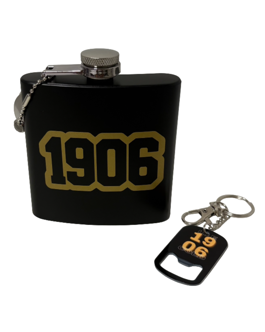 Flasks and Bottle Opener Keychain Set | D9 Edition