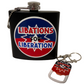 Flasks and Bottle Opener Keychain Set