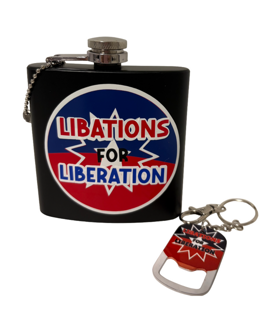 Flasks and Bottle Opener Keychain Set
