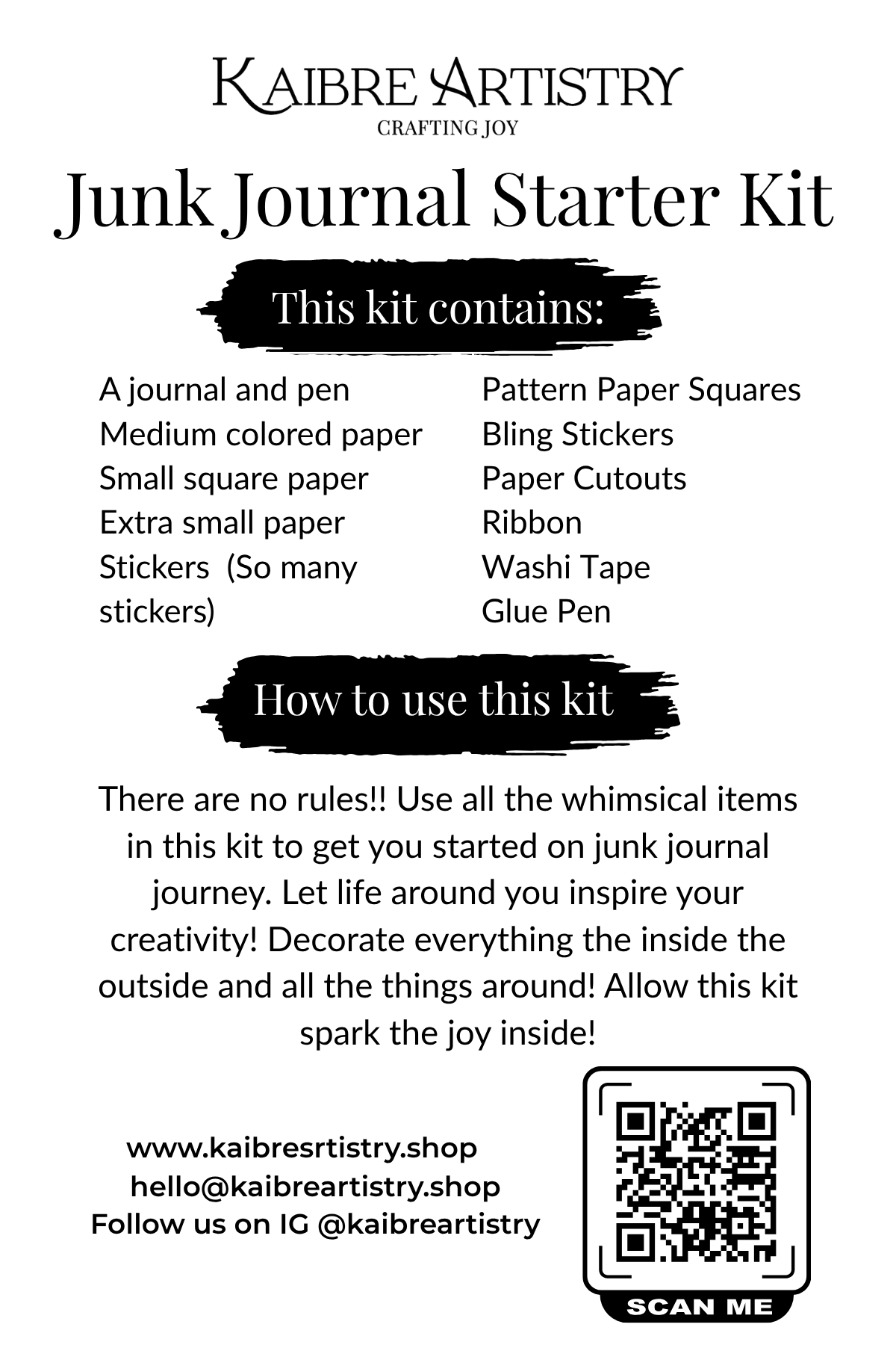 Spring Sale - Junk Journal Starter Kit