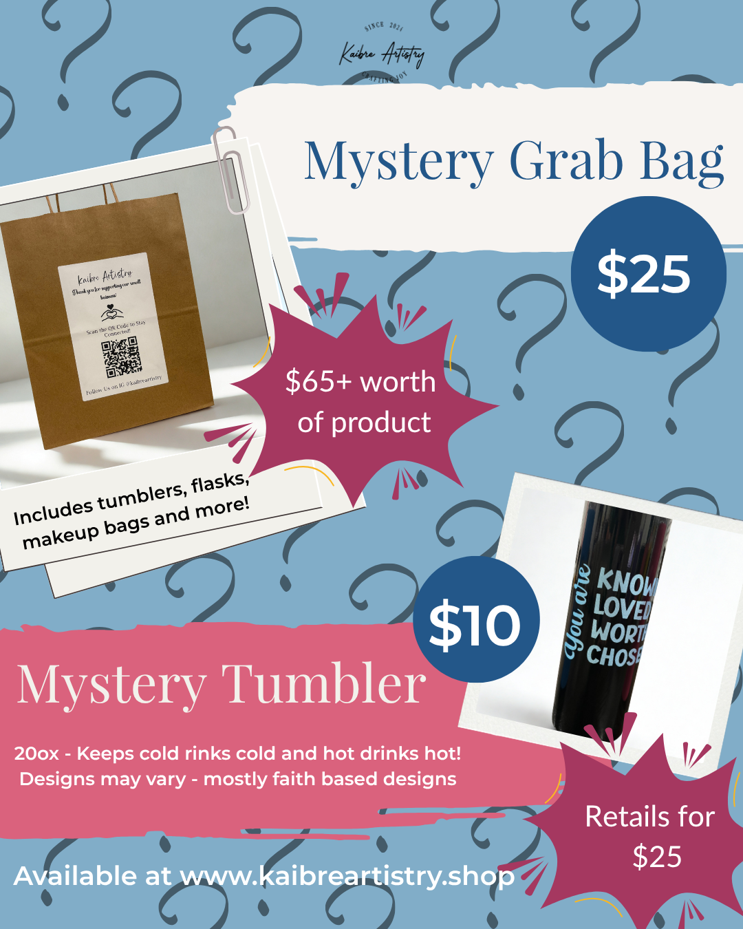 Spring Sale - Mystery Tumbler 20 oz